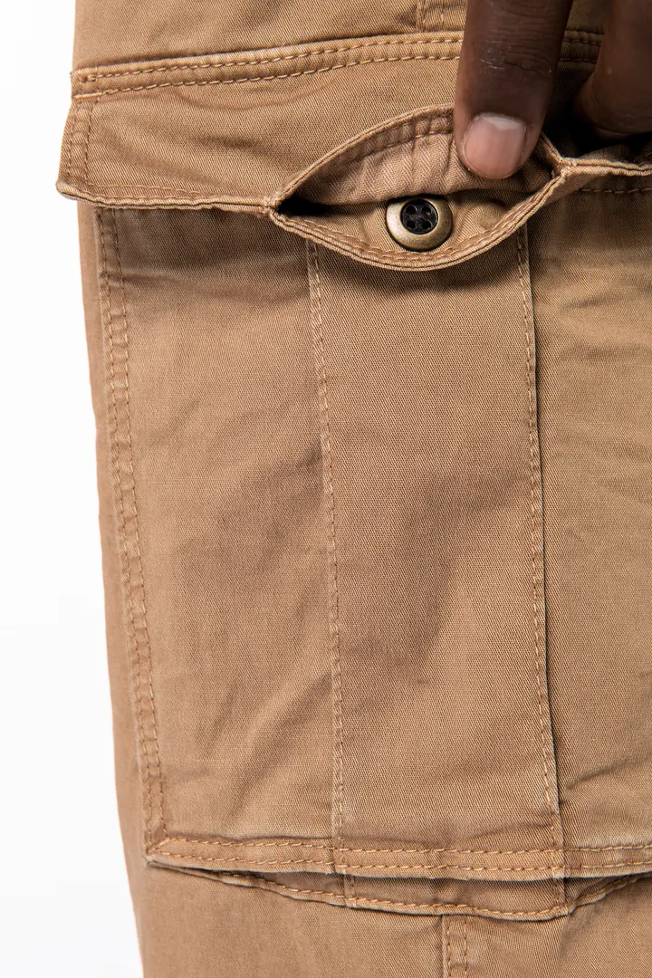 Umweltfreundliche ausgewaschene Cargohose für Herren 4