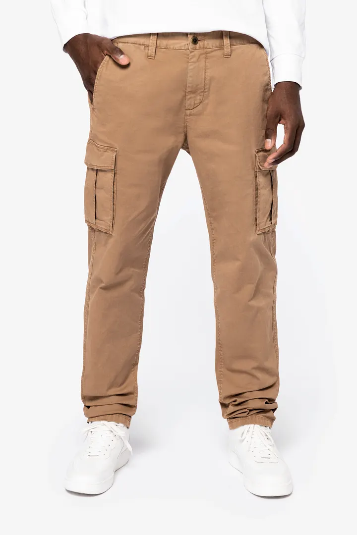 Umweltfreundliche ausgewaschene Cargohose für Herren