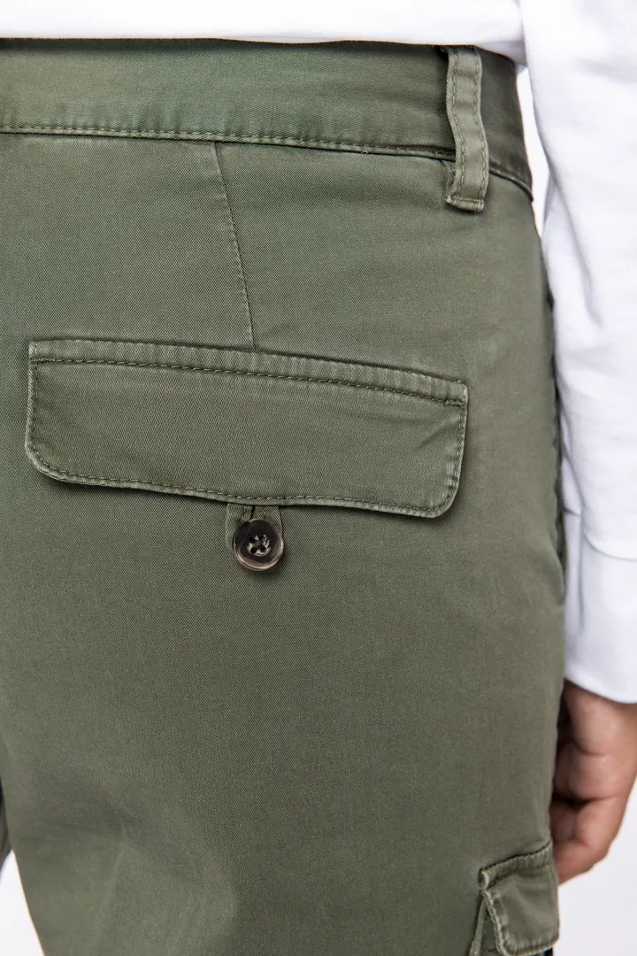 Umweltfreundliche ausgewaschene Cargohose für Damen 7