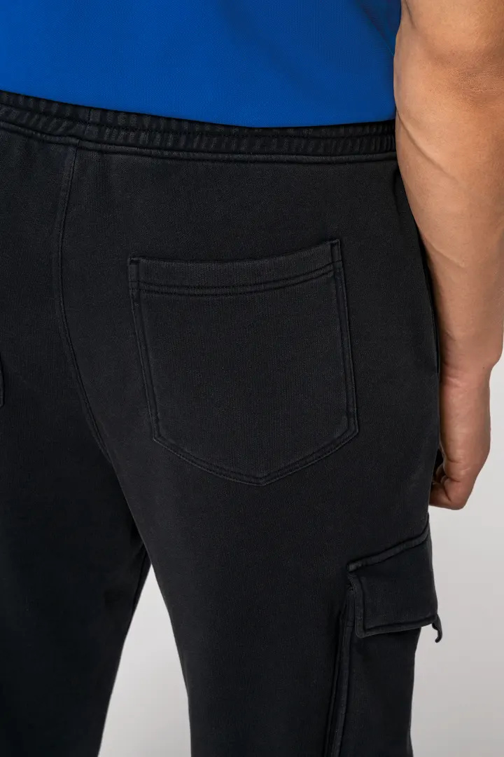 Umweltfreundliche Cargohose aus verwaschenem French Terry für Herren 3