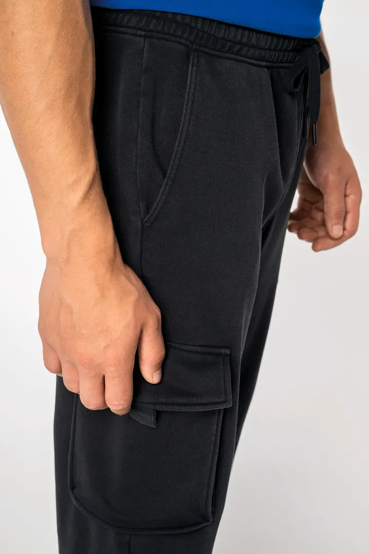 Umweltfreundliche Cargohose aus verwaschenem French Terry für Herren 4