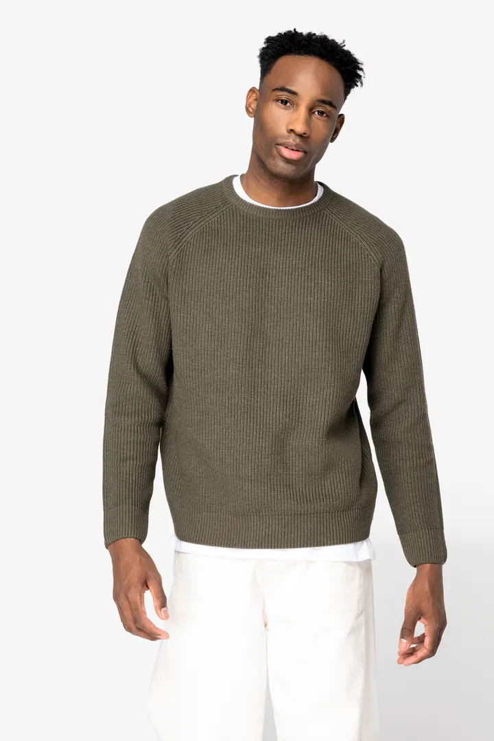 Pull écoresponsable à grosses mailles homme 2