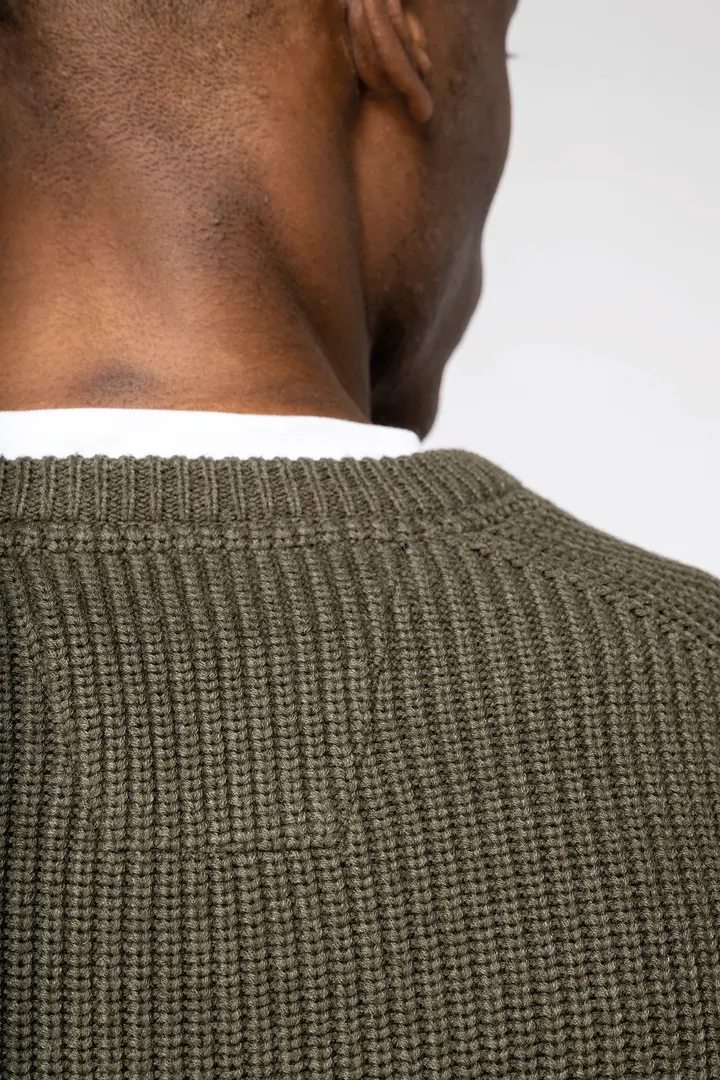 Pull écoresponsable à grosses mailles homme 5