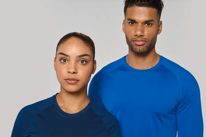 Langarm Doppelhaut T-Shirt. Schnelltrocknend 30