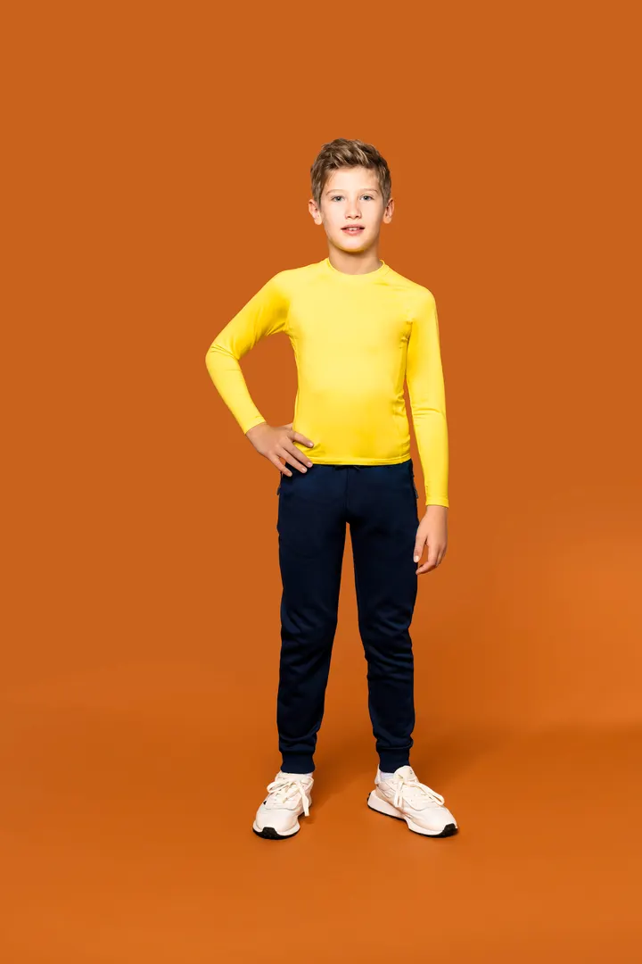 Kinder Langarm Doppelhaut T-Shirt. Schnelltrocknend 6