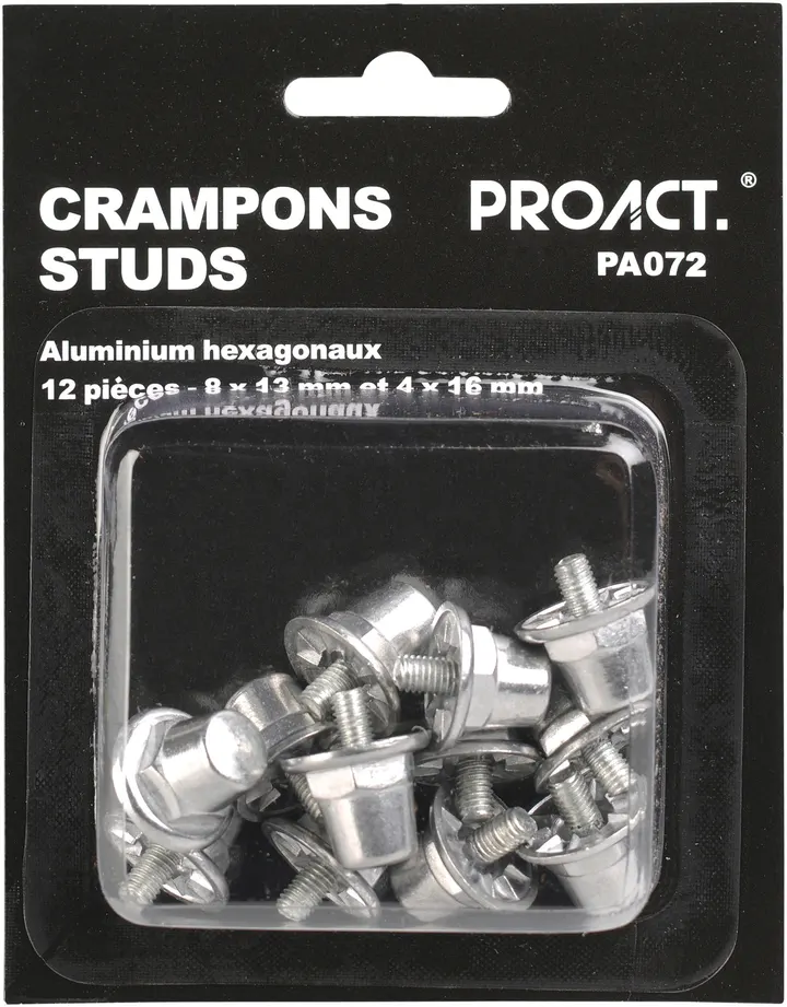 Boîte de 12 crampons alu hexagonaux
