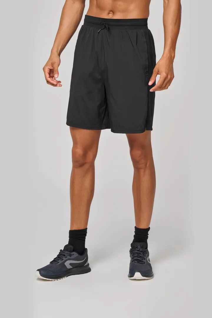 Umweltfreundliche 2-in-1-Shorts mit integrierter Untershort für Herren 2