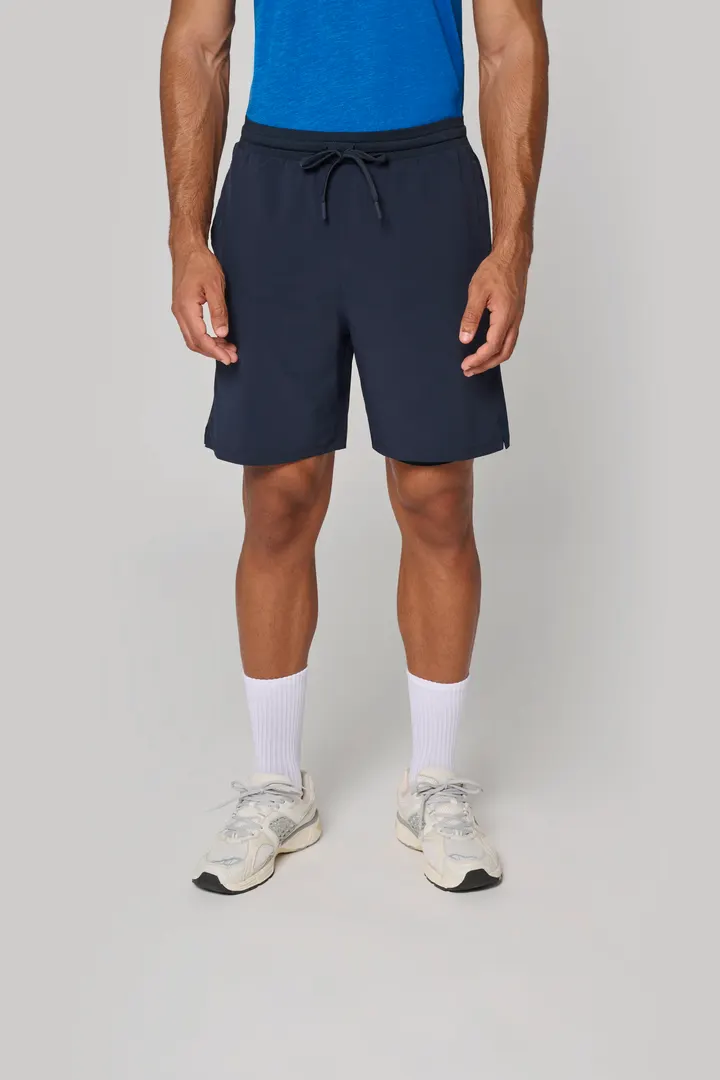 Umweltfreundliche 2-in-1-Shorts mit integrierter Untershort für Herren 13