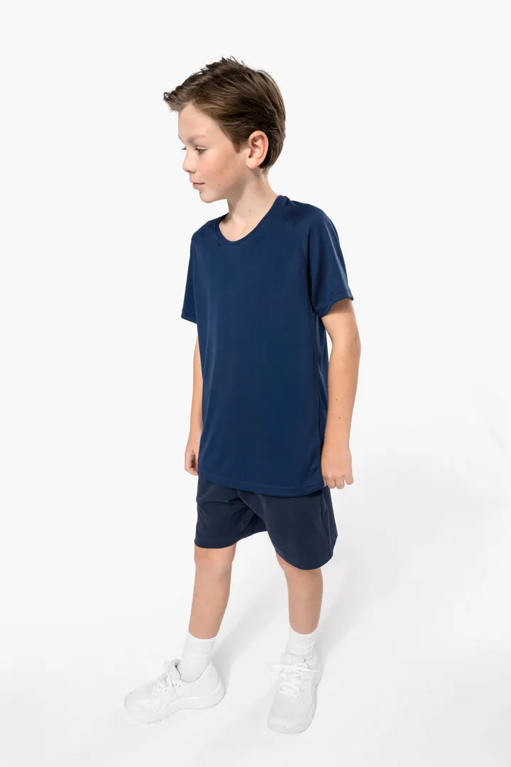 Kinder Basic Sport Funktionsshirt Kurzarm 26