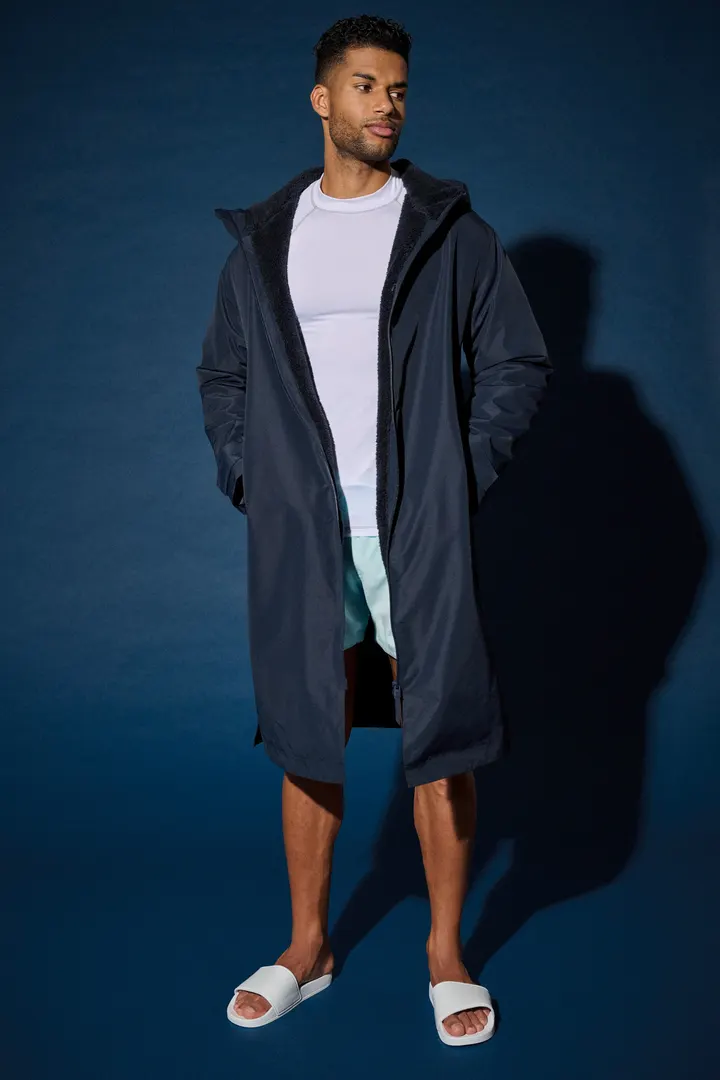 Parka longue doublée sherpa unisexe 12