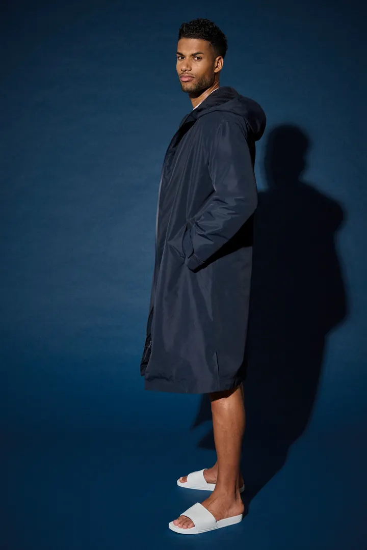 Parka longue doublée sherpa unisexe 13