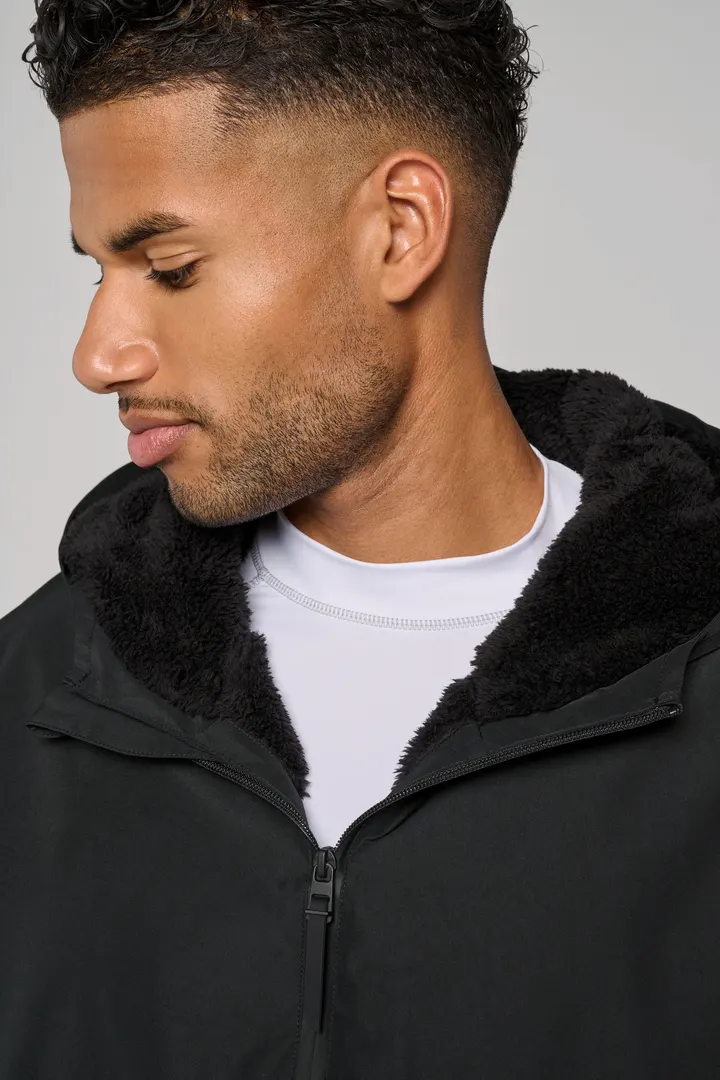 Parka longue doublée sherpa unisexe 2
