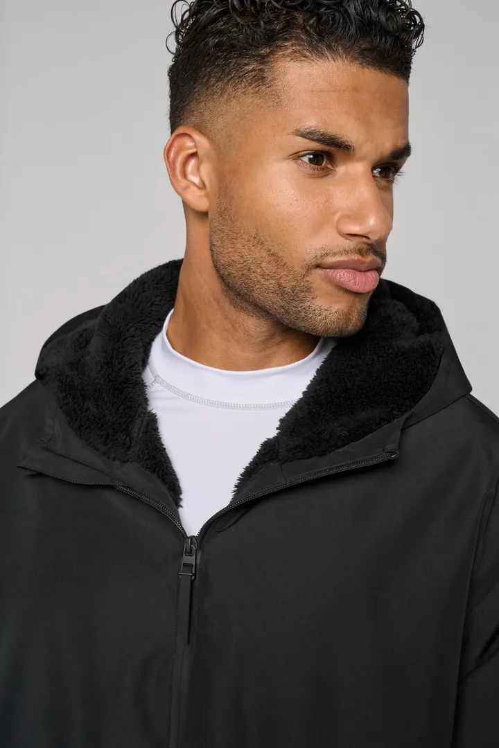 Parka longue doublée sherpa unisexe 3