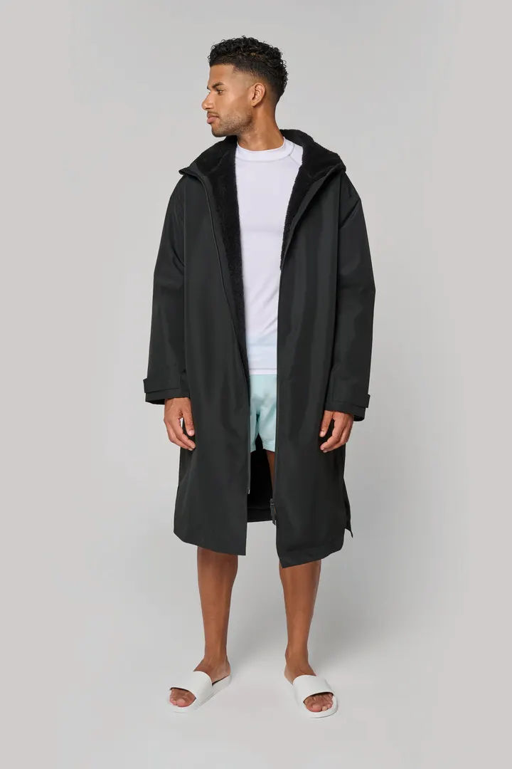 Parka longue doublée sherpa unisexe 1