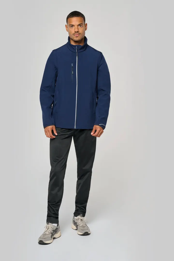 Veste softshell sport manches amovibles unisexe 12