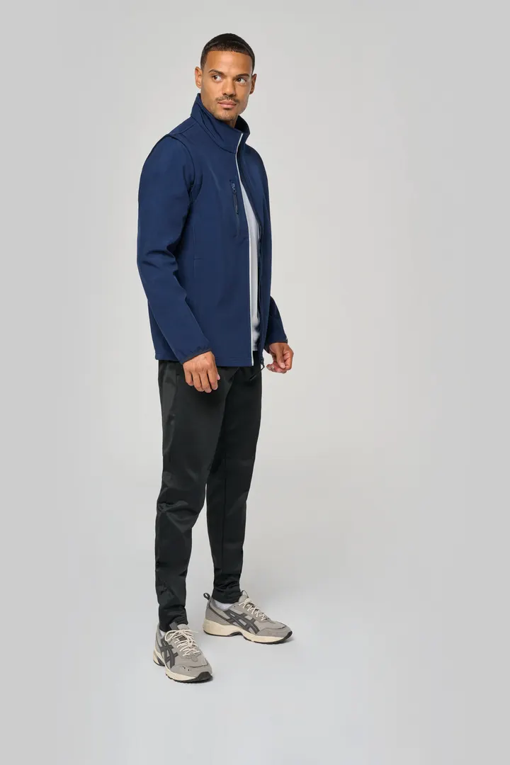 Veste softshell sport manches amovibles unisexe 18