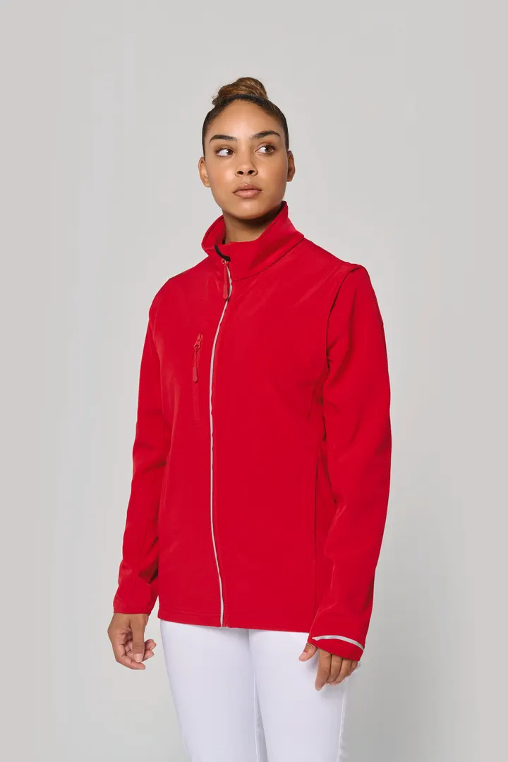 Veste softshell sport manches amovibles unisexe 28