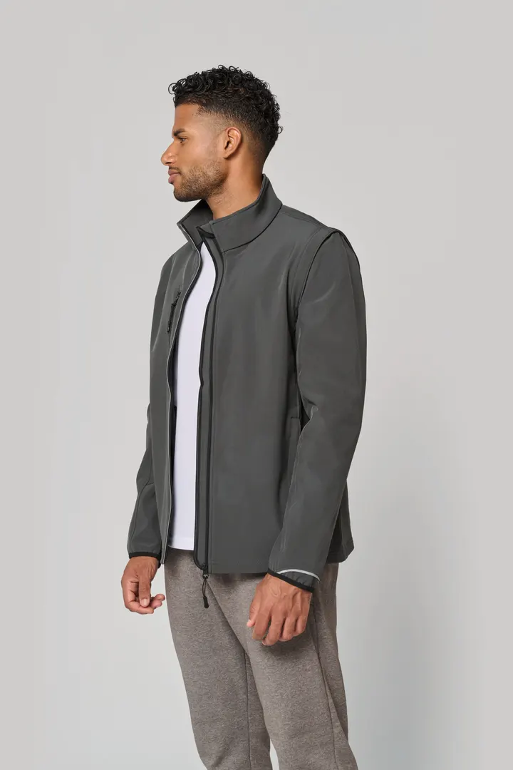 Veste softshell sport manches amovibles unisexe 29