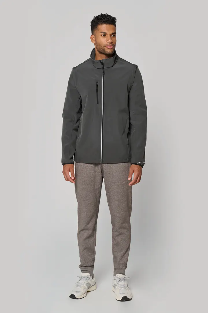 Veste softshell sport manches amovibles unisexe 5