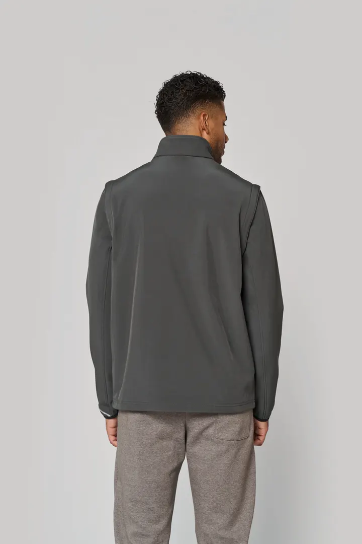 Veste softshell sport manches amovibles unisexe 8