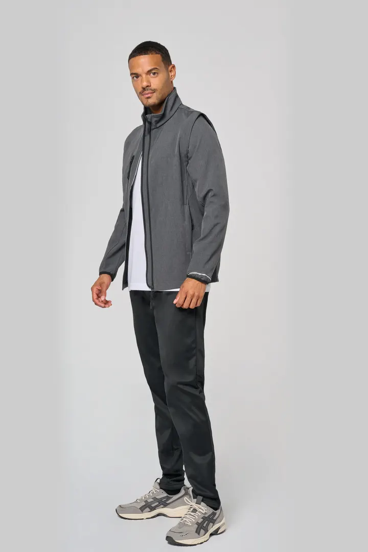 Veste softshell sport manches amovibles unisexe 22