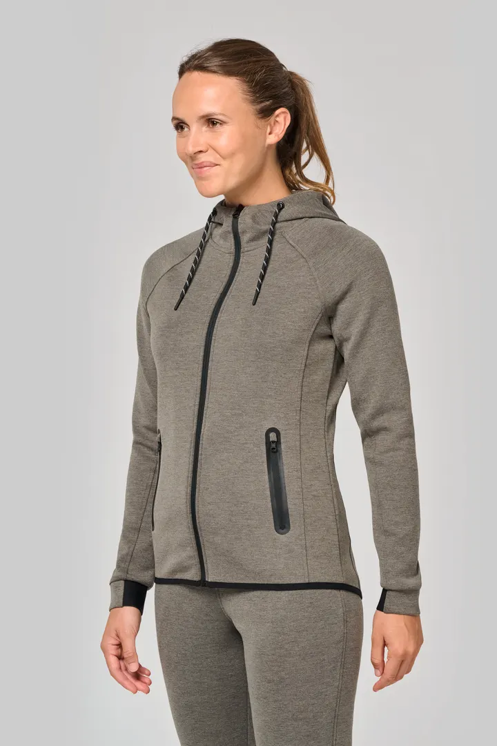 Damen-Funktions- performance Kapuzenjacke 4
