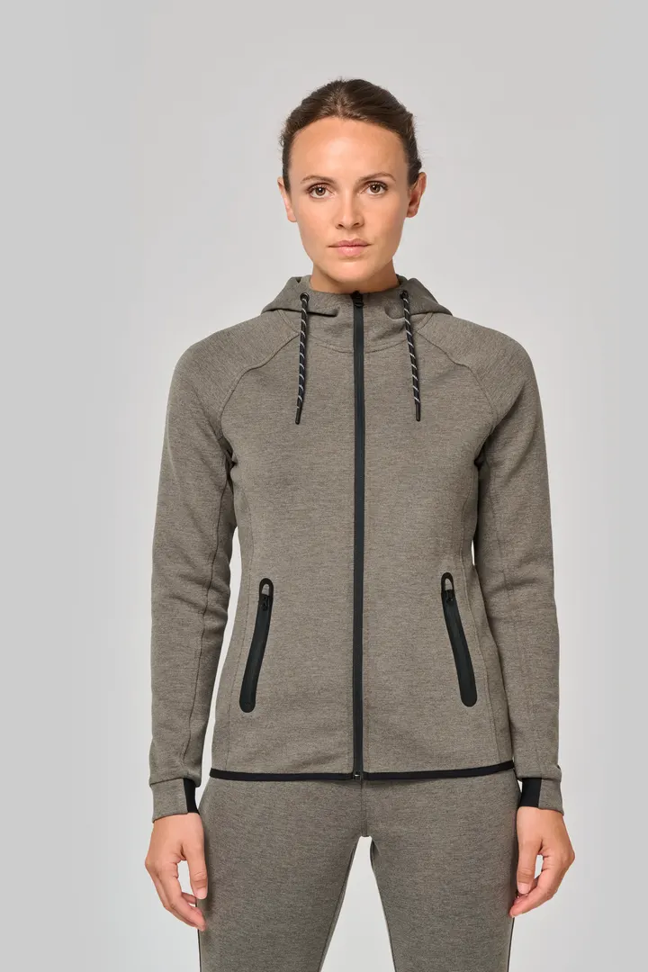 Damen-Funktions- performance Kapuzenjacke 11