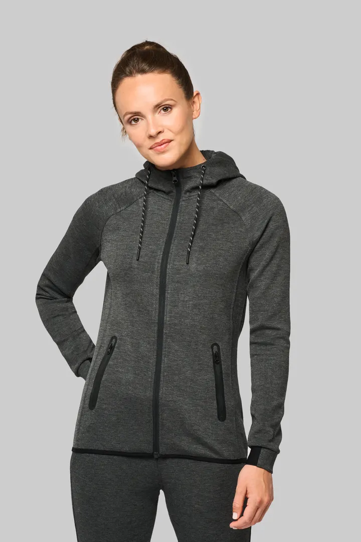 Damen-Funktions- performance Kapuzenjacke 5