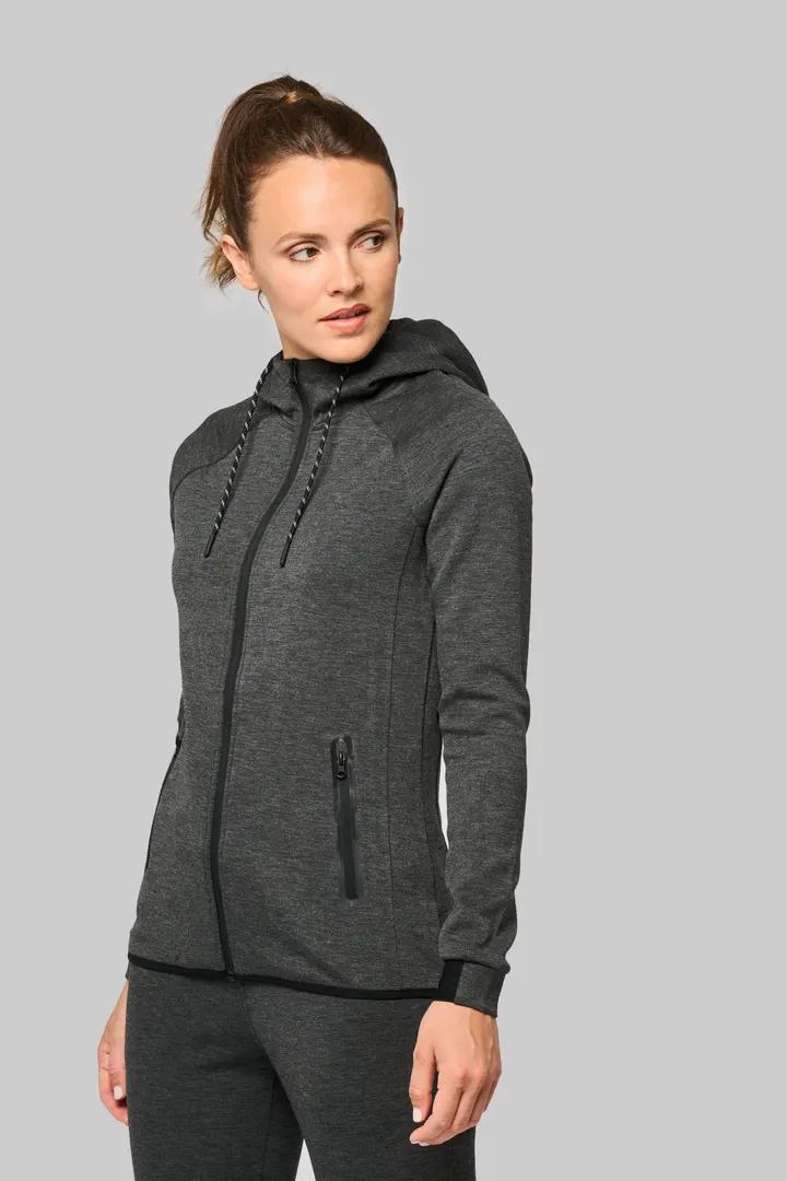 Damen-Funktions- performance Kapuzenjacke 8