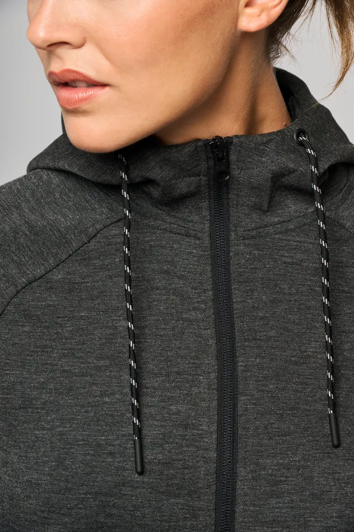 Damen-Funktions- performance Kapuzenjacke 18