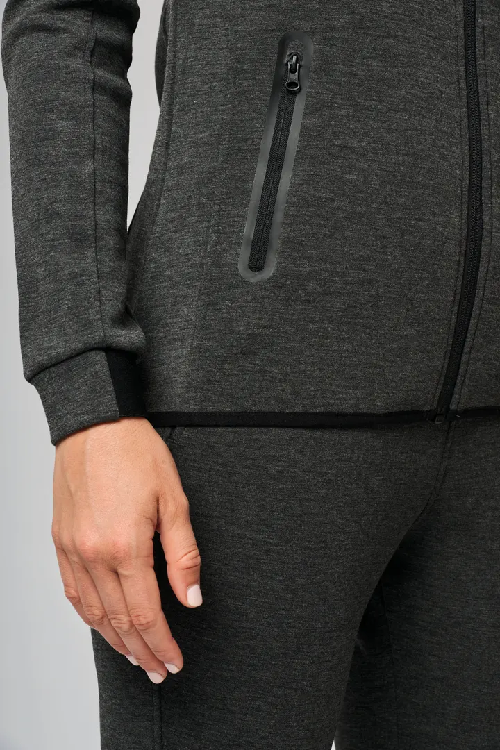 Damen-Funktions- performance Kapuzenjacke 22