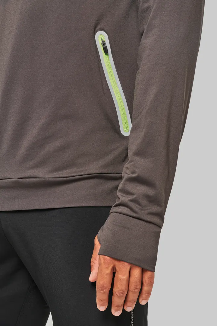 Kapuzen-Sweatshirt 1/4 Sport-Reißverschluss Unisex 29