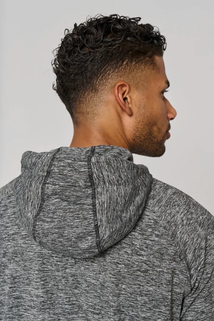 Kapuzen-Sweatshirt 1/4 Sport-Reißverschluss Unisex 12