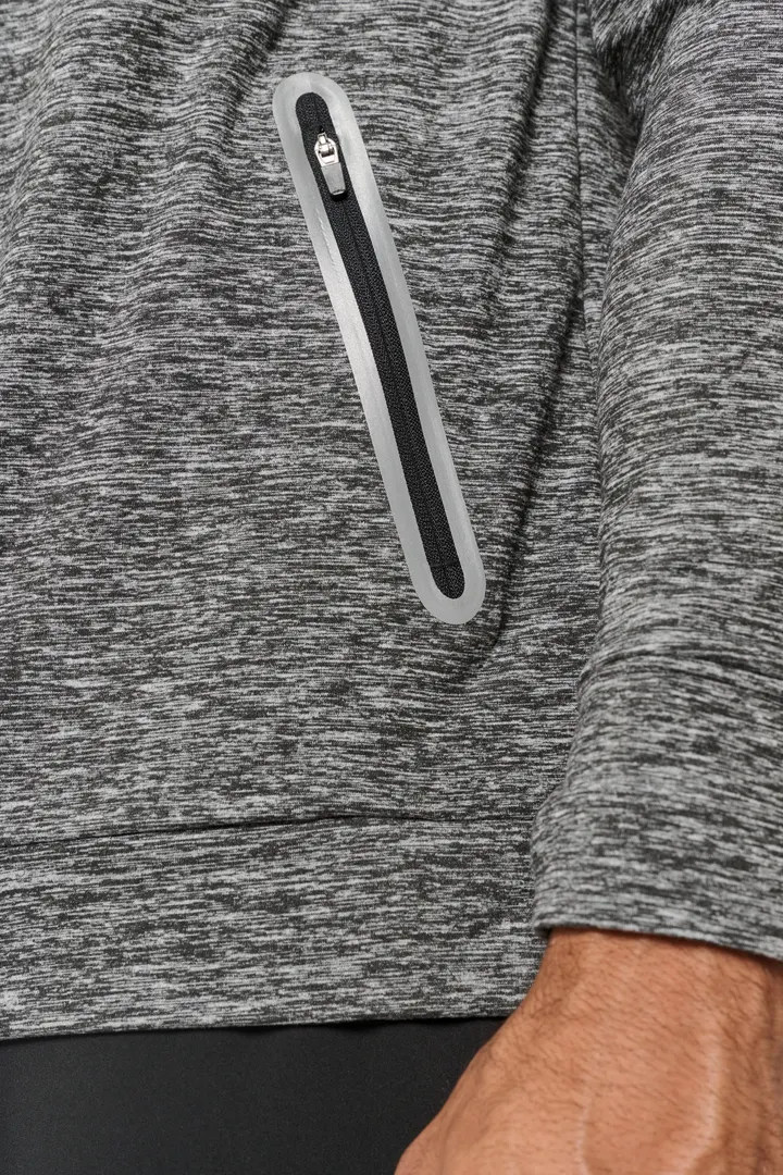 Kapuzen-Sweatshirt 1/4 Sport-Reißverschluss Unisex 18