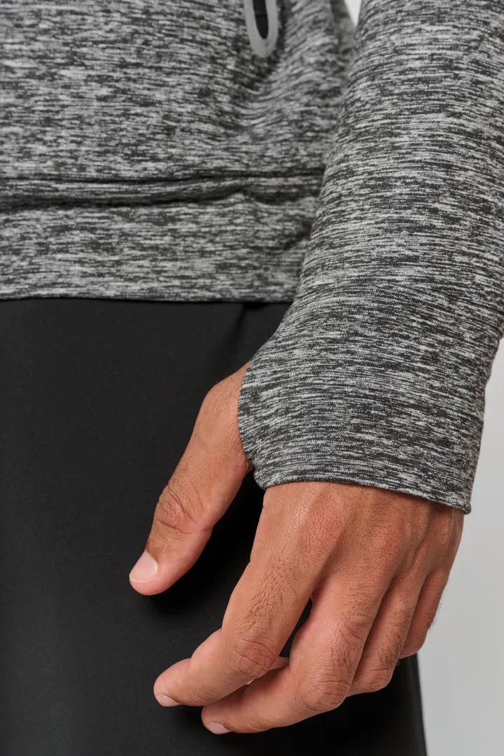 Kapuzen-Sweatshirt 1/4 Sport-Reißverschluss Unisex 20
