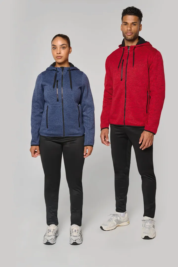 Damen-Hoodie aus Chiné 17