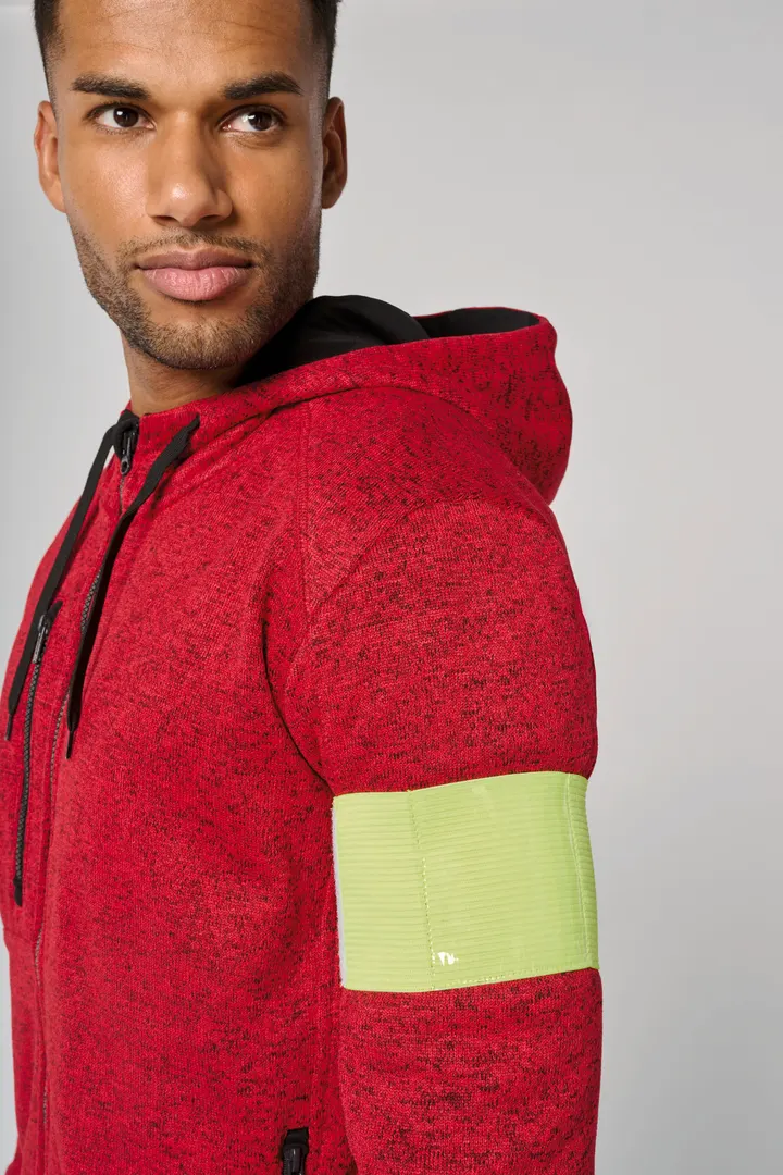 Herren-Hoodie aus Chiné 19