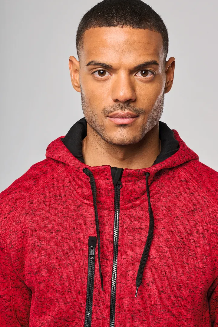 Herren-Hoodie aus Chiné 10