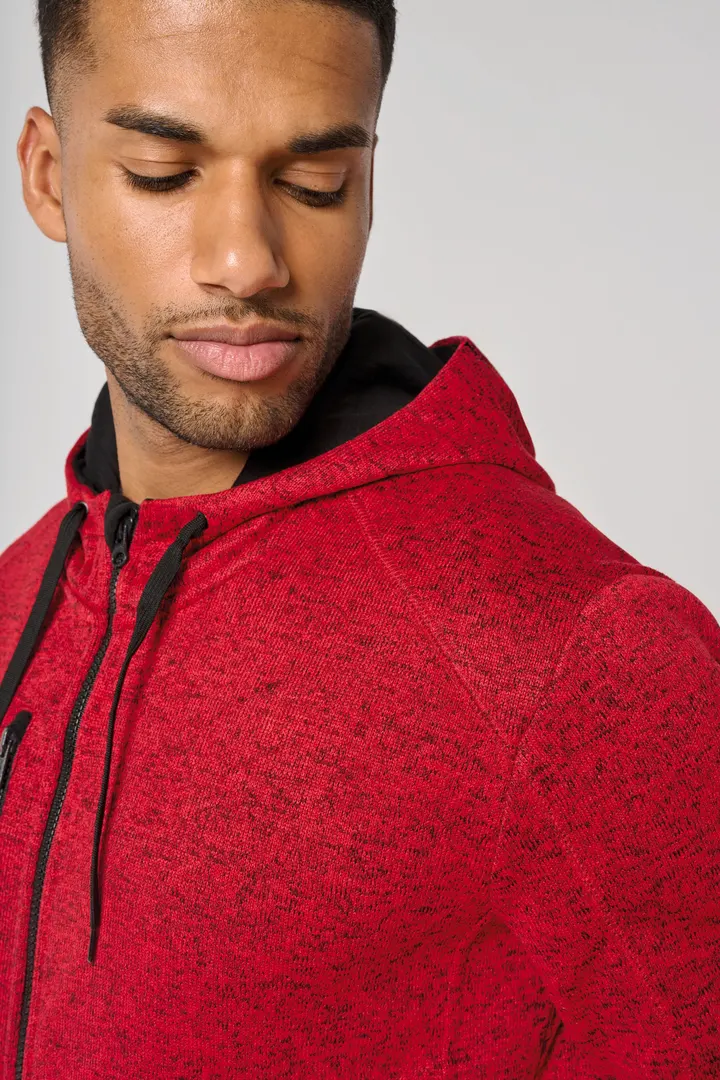 Herren-Hoodie aus Chiné 9