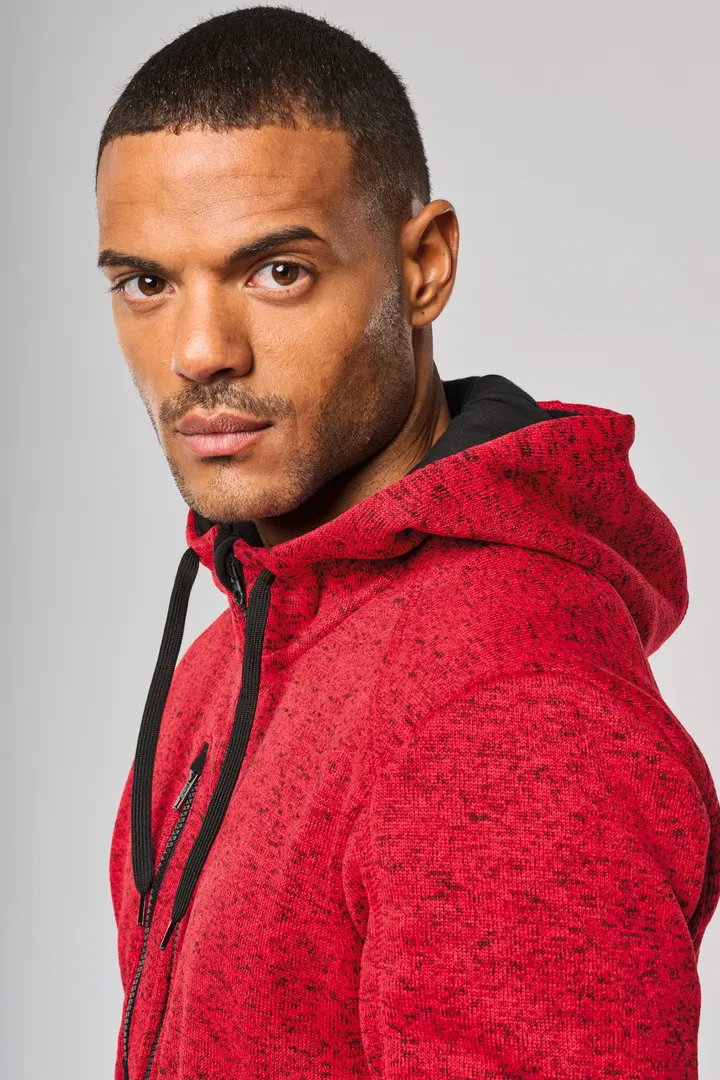 Herren-Hoodie aus Chiné 12