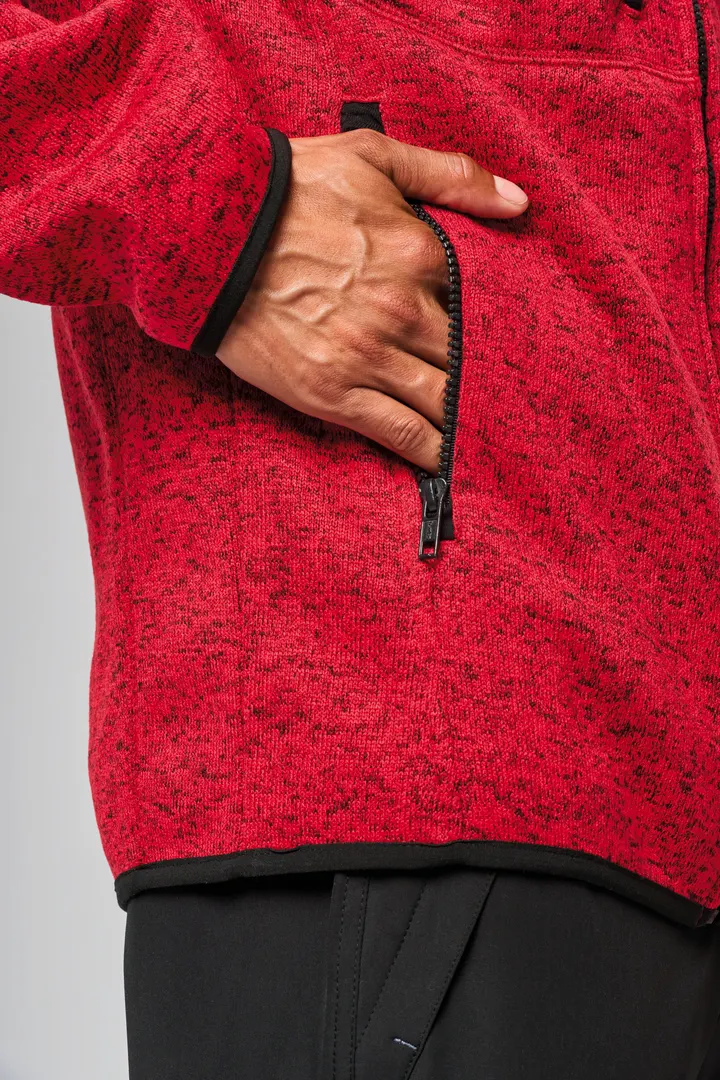 Herren-Hoodie aus Chiné 14