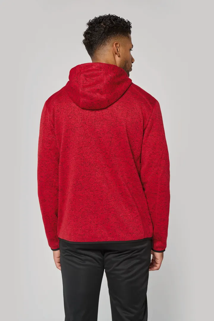 Herren-Hoodie aus Chiné 16