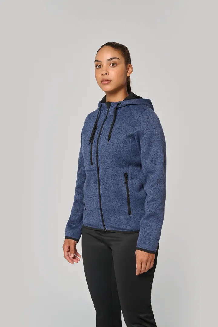 Damen-Hoodie aus Chiné 4