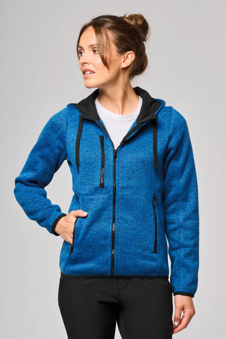 Damen-Hoodie aus Chiné 8