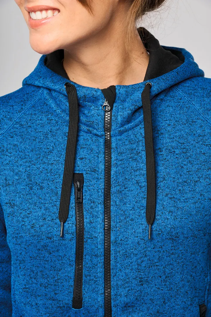 Damen-Hoodie aus Chiné 10