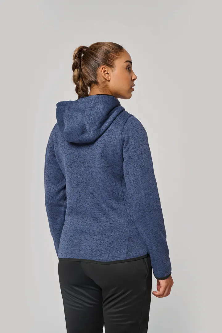Damen-Hoodie aus Chiné 9