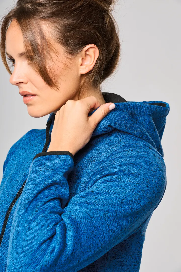 Damen-Hoodie aus Chiné 12
