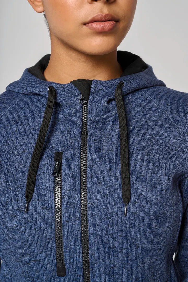 Damen-Hoodie aus Chiné 11