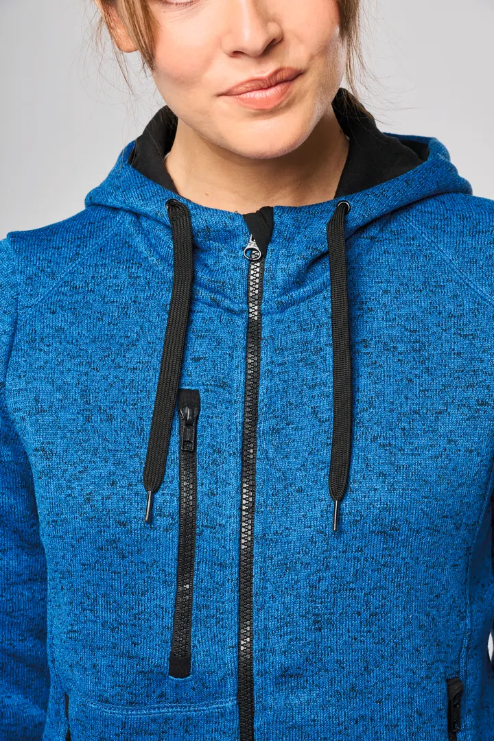 Damen-Hoodie aus Chiné 14