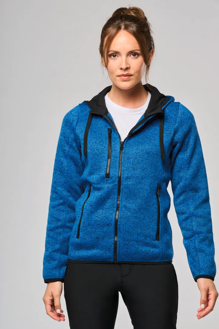 Damen-Hoodie aus Chiné 2